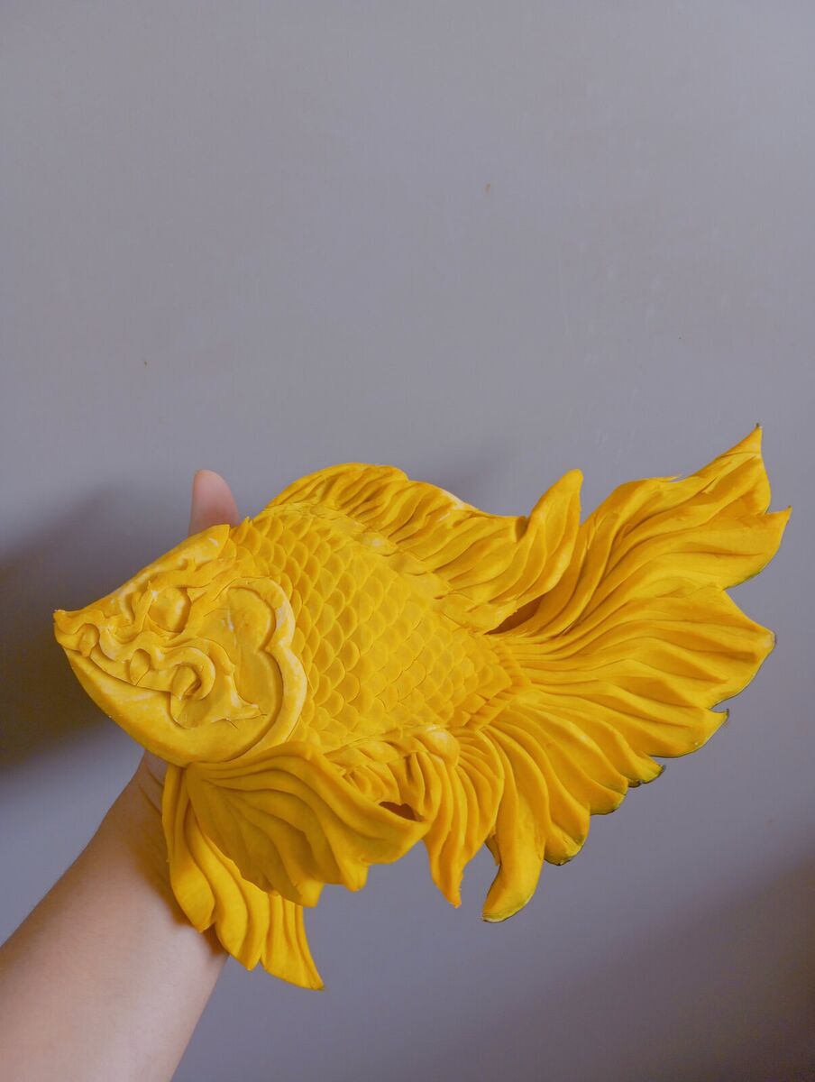 Fisch aus Kürbis